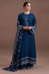 COBALT CHARM-3PC (SHIRT, TROUSER & DUPATTA)